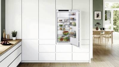 Bosch KIL42VFE0 Einbau-Kühlschrank mit Gefrierfach 122.5 x 56 cm Flachscharnier Weiss