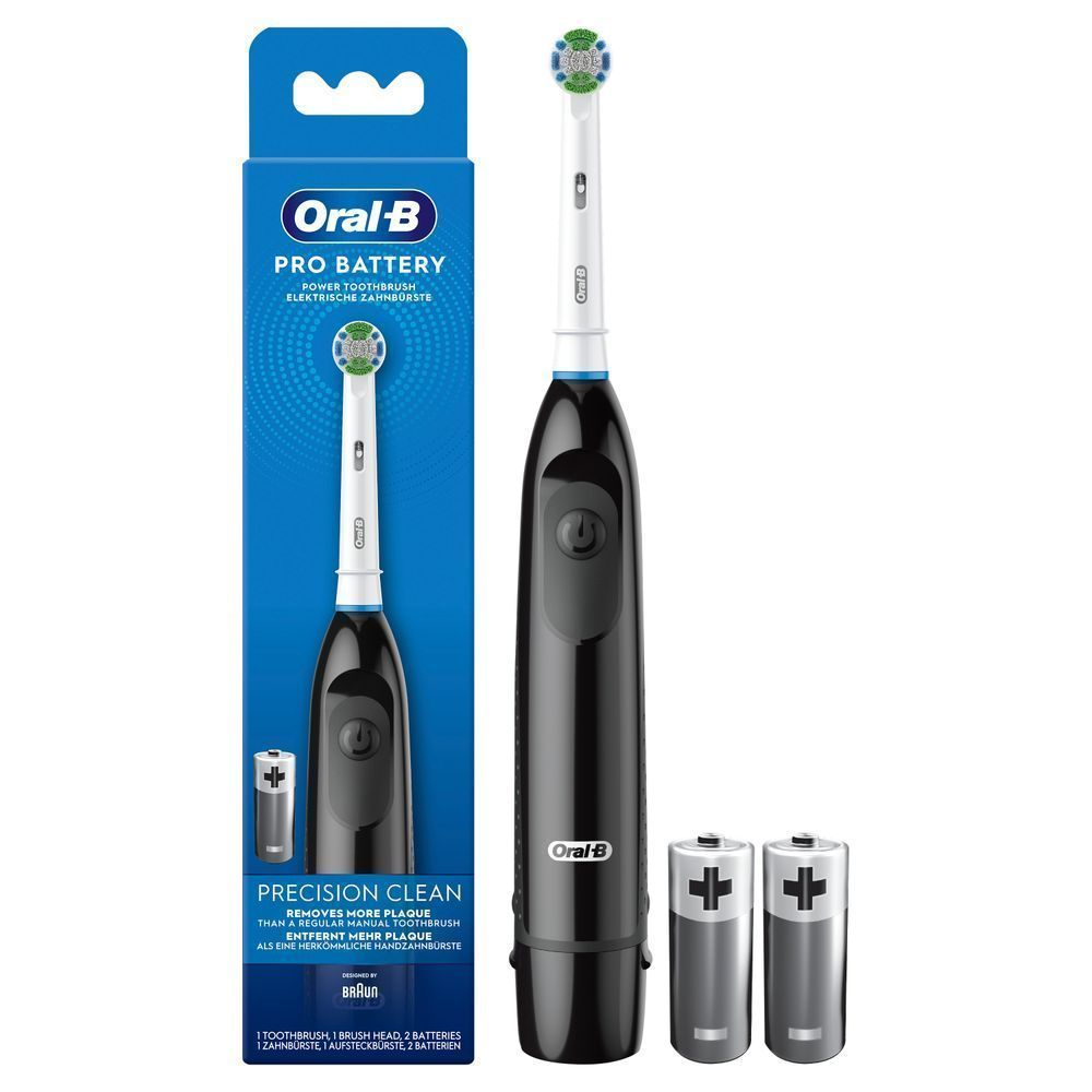Oral-B Pro Battery Precision Clean Zahnbürste Schwarz 
